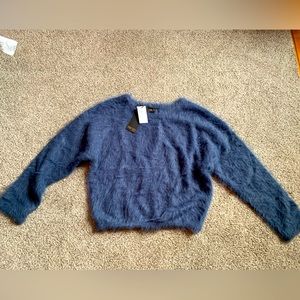 Truth By Republic, Blue Slate Fuzzy Sweater, NWT!